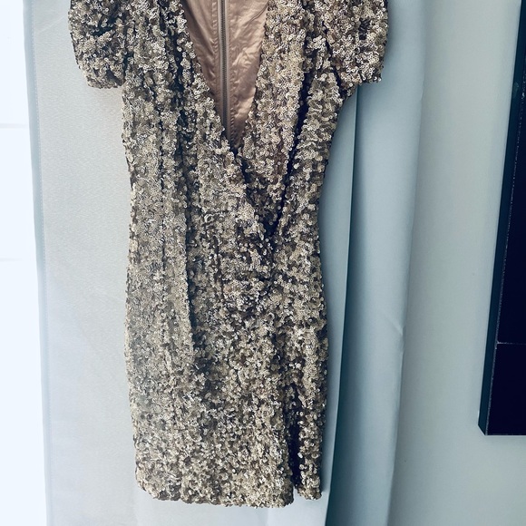 ✨Gold✨ French Connection Sequin Dress - Picture 2 of 6
